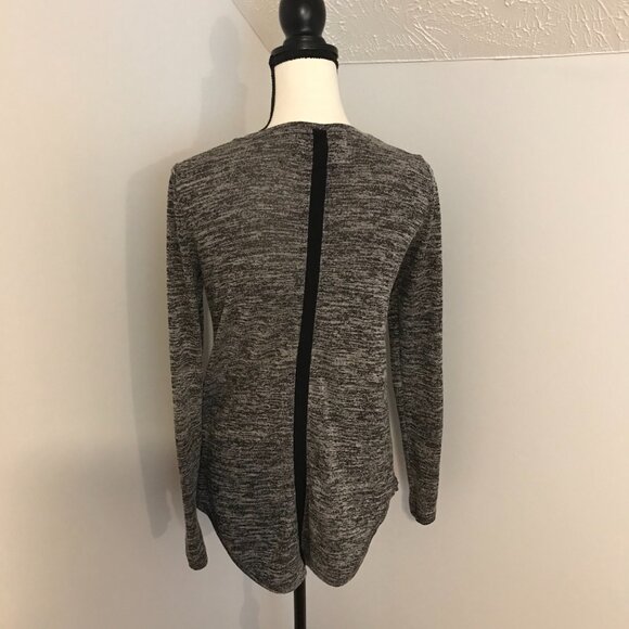 Anthropologie Pure+Good Heathered Scoopneck Long-Sleeve Top - Size Small - Picture 5 of 10
